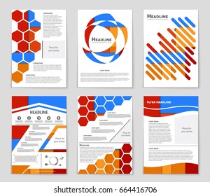 Abstract vector layout background set. For art template design, list, front page, mockup brochure theme style, banner, idea, cover, booklet, print, flyer, book, blank, card, ad, sign, sheet,, a4.