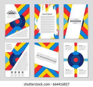 Abstract vector layout background set. For art template design, list, front page, mockup brochure theme style, banner, idea, cover, booklet, print, flyer, book, blank, card, ad, sign, sheet,, a4.