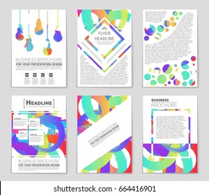 Abstract vector layout background set. For art template design, list, front page, mockup brochure theme style, banner, idea, cover, booklet, print, flyer, book, blank, card, ad, sign, sheet,, a4.