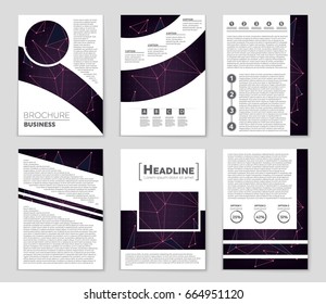 Abstract vector layout background set. For art template design, list, front page, mockup brochure theme style, banner, idea, cover, booklet, print, flyer, book, blank, card, ad, sign, sheet,, a4.