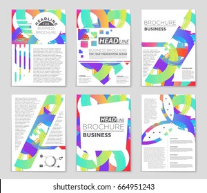 Abstract vector layout background set. For art template design, list, front page, mockup brochure theme style, banner, idea, cover, booklet, print, flyer, book, blank, card, ad, sign, sheet,, a4.