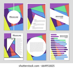 Abstract vector layout background set. For art template design, list, front page, mockup brochure theme style, banner, idea, cover, booklet, print, flyer, book, blank, card, ad, sign, sheet,, a4.