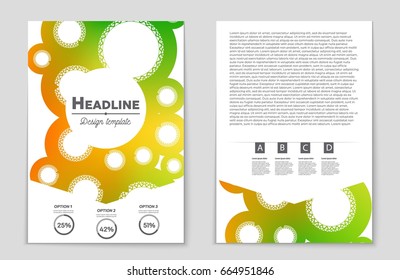 Abstract vector layout background set. For art template design, list, front page, mockup brochure theme style, banner, idea, cover, booklet, print, flyer, book, blank, card, ad, sign, sheet,, a4.