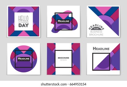 Abstract vector layout background set. For art template design, list, front page, mockup brochure theme style, banner, idea, cover, booklet, print, flyer, book, blank, card, ad, sign, sheet,, a4.