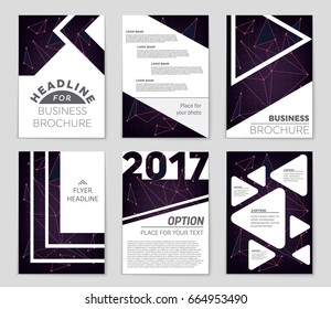 Abstract vector layout background set. For art template design, list, front page, mockup brochure theme style, banner, idea, cover, booklet, print, flyer, book, blank, card, ad, sign, sheet,, a4.