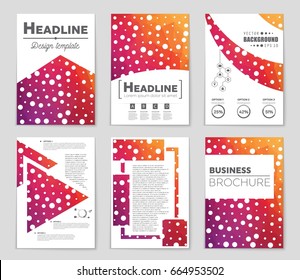 Abstract vector layout background set. For art template design, list, front page, mockup brochure theme style, banner, idea, cover, booklet, print, flyer, book, blank, card, ad, sign, sheet,, a4.