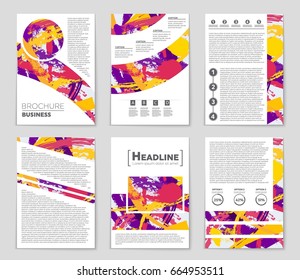 Abstract vector layout background set. For art template design, list, front page, mockup brochure theme style, banner, idea, cover, booklet, print, flyer, book, blank, card, ad, sign, sheet,, a4.