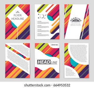 Abstract vector layout background set. For art template design, list, front page, mockup brochure theme style, banner, idea, cover, booklet, print, flyer, book, blank, card, ad, sign, sheet,, a4.