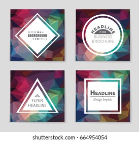 Abstract vector layout background set. For art template design, list, front page, mockup brochure theme style, banner, idea, cover, booklet, print, flyer, book, blank, card, ad, sign, sheet,, a4