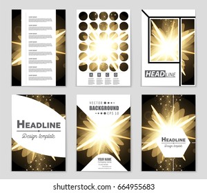Abstract vector layout background set. For art template design, list, front page, mockup brochure theme style, banner, idea, cover, booklet, print, flyer, book, blank, card, ad, sign, sheet,, a4.