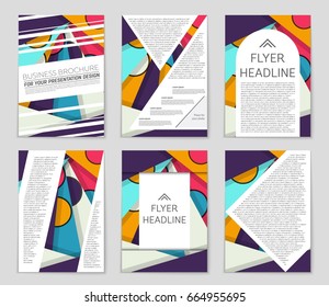 Abstract vector layout background set. For art template design, list, front page, mockup brochure theme style, banner, idea, cover, booklet, print, flyer, book, blank, card, ad, sign, sheet,, a4.