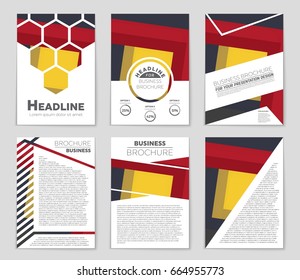 Abstract vector layout background set. For art template design, list, front page, mockup brochure theme style, banner, idea, cover, booklet, print, flyer, book, blank, card, ad, sign, sheet,, a4.