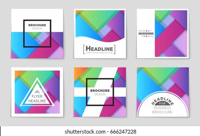 Abstract vector layout background set. For art template design, list, front page, mockup brochure theme style, banner, idea, cover, booklet, print, flyer, book, blank, card, ad, sign, sheet,, a4.