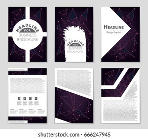 Abstract vector layout background set. For art template design, list, front page, mockup brochure theme style, banner, idea, cover, booklet, print, flyer, book, blank, card, ad, sign, sheet,, a4.