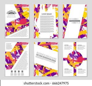 Abstract vector layout background set. For art template design, list, front page, mockup brochure theme style, banner, idea, cover, booklet, print, flyer, book, blank, card, ad, sign, sheet,, a4.