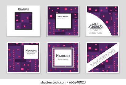 Abstract vector layout background set. For art template design, list, front page, mockup brochure theme style, banner, idea, cover, booklet, print, flyer, book, blank, card, ad, sign, sheet,, a4.