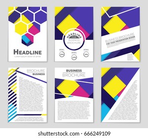 Abstract vector layout background set. For art template design, list, front page, mockup brochure theme style, banner, idea, cover, booklet, print, flyer, book, blank, card, ad, sign, sheet,, a4.