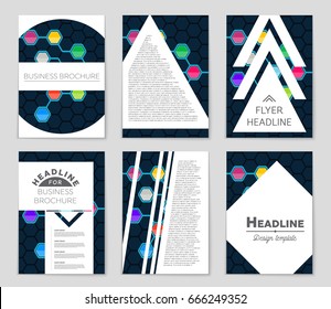 Abstract vector layout background set. For art template design, list, front page, mockup brochure theme style, banner, idea, cover, booklet, print, flyer, book, blank, card, ad, sign, sheet,, a4