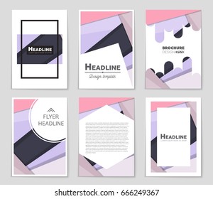 Abstract vector layout background set. For art template design, list, front page, mockup brochure theme style, banner, idea, cover, booklet, print, flyer, book, blank, card, ad, sign, sheet,, a4.