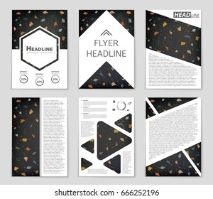 Abstract vector layout background set. For art template design, list, front page, mockup brochure theme style, banner, idea, cover, booklet, print, flyer, book, blank, card, ad, sign, sheet,, a4.
