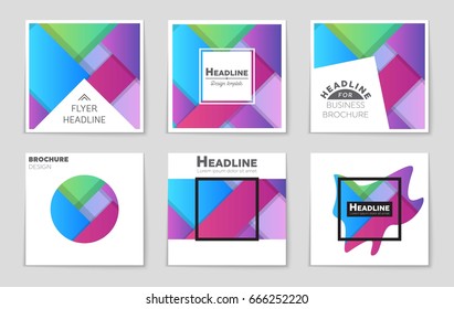 Abstract vector layout background set. For art template design, list, front page, mockup brochure theme style, banner, idea, cover, booklet, print, flyer, book, blank, card, ad, sign, sheet,, a4.
