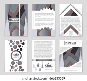 Abstract vector layout background set. For art template design, list, front page, mockup brochure theme style, banner, idea, cover, booklet, print, flyer, book, blank, card, ad, sign, sheet,, a4.