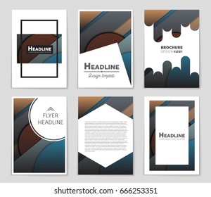 Abstract vector layout background set. For art template design, list, front page, mockup brochure theme style, banner, idea, cover, booklet, print, flyer, book, blank, card, ad, sign, sheet,, a4.