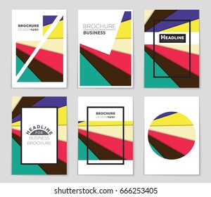 Abstract vector layout background set. For art template design, list, front page, mockup brochure theme style, banner, idea, cover, booklet, print, flyer, book, blank, card, ad, sign, sheet,, a4.