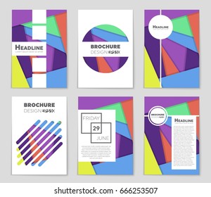 Abstract vector layout background set. For art template design, list, front page, mockup brochure theme style, banner, idea, cover, booklet, print, flyer, book, blank, card, ad, sign, sheet,, a4.