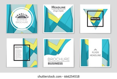 Abstract vector layout background set. For art template design, list, front page, mockup brochure theme style, banner, idea, cover, booklet, print, flyer, book, blank, card, ad, sign, sheet,, a4.