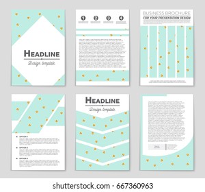Abstract vector layout background set. For art template design, list, front page, mockup brochure theme style, banner, idea, cover, booklet, print, flyer, book, blank, card, ad, sign, sheet,, a4.