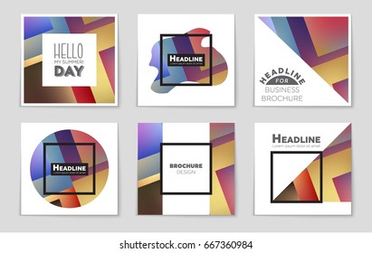 Abstract vector layout background set. For art template design, list, front page, mockup brochure theme style, banner, idea, cover, booklet, print, flyer, book, blank, card, ad, sign, sheet,, a4.