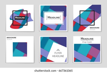 Abstract vector layout background set. For art template design, list, front page, mockup brochure theme style, banner, idea, cover, booklet, print, flyer, book, blank, card, ad, sign, sheet,, a4.