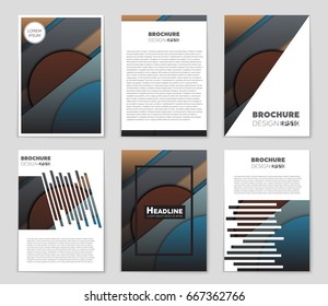 Abstract vector layout background set. For art template design, list, front page, mockup brochure theme style, banner, idea, cover, booklet, print, flyer, book, blank, card, ad, sign, sheet,, a4.