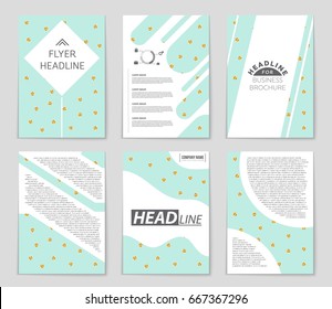 Abstract vector layout background set. For art template design, list, front page, mockup brochure theme style, banner, idea, cover, booklet, print, flyer, book, blank, card, ad, sign, sheet,, a4.