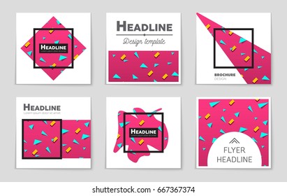 Abstract vector layout background set. For art template design, list, front page, mockup brochure theme style, banner, idea, cover, booklet, print, flyer, book, blank, card, ad, sign, sheet,, a4.