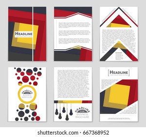 Abstract vector layout background set. For art template design, list, front page, mockup brochure theme style, banner, idea, cover, booklet, print, flyer, book, blank, card, ad, sign, sheet,, a4.