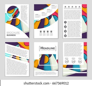 Abstract vector layout background set. For art template design, list, front page, mockup brochure theme style, banner, idea, cover, booklet, print, flyer, book, blank, card, ad, sign, sheet,, a4.