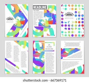 Abstract vector layout background set. For art template design, list, front page, mockup brochure theme style, banner, idea, cover, booklet, print, flyer, book, blank, card, ad, sign, sheet,, a4.