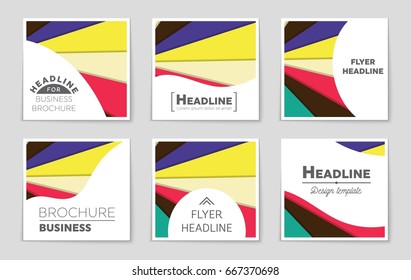 Abstract vector layout background set. For art template design, list, front page, mockup brochure theme style, banner, idea, cover, booklet, print, flyer, book, blank, card, ad, sign, sheet,, a4.