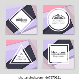 Abstract vector layout background set. For art template design, list, front page, mockup brochure theme style, banner, idea, cover, booklet, print, flyer, book, blank, card, ad, sign, sheet,, a4.