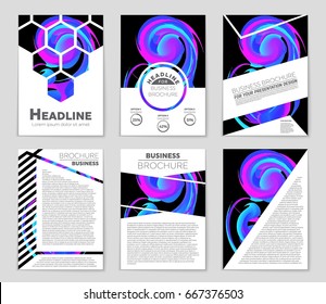 Abstract vector layout background set. For art template design, list, front page, mockup brochure theme style, banner, idea, cover, booklet, print, flyer, book, blank, card, ad, sign, sheet,, a4.