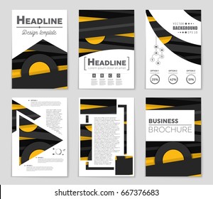 Abstract vector layout background set. For art template design, list, front page, mockup brochure theme style, banner, idea, cover, booklet, print, flyer, book, blank, card, ad, sign, sheet,, a4.
