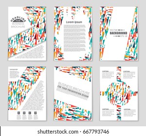 Abstract vector layout background set. For art template design, list, front page, mockup brochure theme style, banner, idea, cover, booklet, print, flyer, book, blank, card, ad, sign, sheet,, a4.