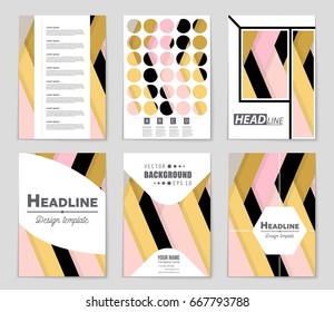 Abstract vector layout background set. For art template design, list, front page, mockup brochure theme style, banner, idea, cover, booklet, print, flyer, book, blank, card, ad, sign, sheet,, a4.
