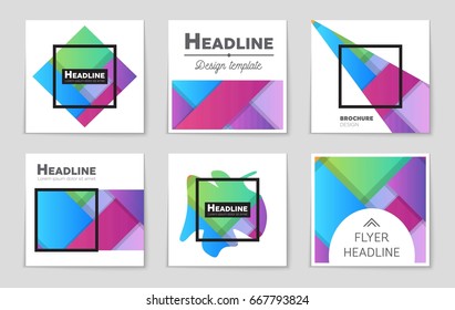 Abstract vector layout background set. For art template design, list, front page, mockup brochure theme style, banner, idea, cover, booklet, print, flyer, book, blank, card, ad, sign, sheet,, a4.