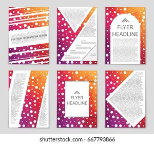 Abstract vector layout background set. For art template design, list, front page, mockup brochure theme style, banner, idea, cover, booklet, print, flyer, book, blank, card, ad, sign, sheet,, a4.