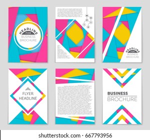 Abstract vector layout background set. For art template design, list, front page, mockup brochure theme style, banner, idea, cover, booklet, print, flyer, book, blank, card, ad, sign, sheet,, a4.