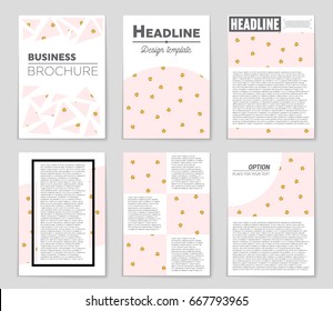 Abstract vector layout background set. For art template design, list, front page, mockup brochure theme style, banner, idea, cover, booklet, print, flyer, book, blank, card, ad, sign, sheet,, a4.