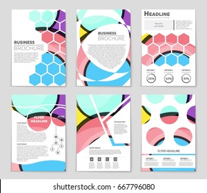 Abstract vector layout background set. For art template design, list, front page, mockup brochure theme style, banner, idea, cover, booklet, print, flyer, book, blank, card, ad, sign, sheet,, a4.